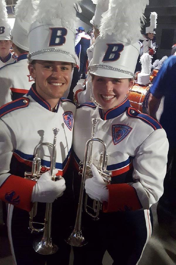 Randy Bauer and Grace Lytle Blue Thunder Marching Band